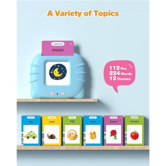 Talking Flash Cards for Toddlers 1 2 3 4 Year Olds, Montessori Language - Picture 2 of 7